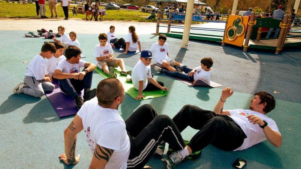 strong body language and posture learned in boxing gym